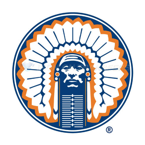 Illinois Fighting Illini Logo T-shirts Iron On Transfers N4604 - Click Image to Close